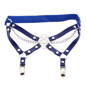 Harajuku-Étoile à cinq branches en cuir PU, harnais élastique pour femmes, anneau de cuisse serré, <span class=keywords><strong>jarretière</strong></span> - Product Image 5
