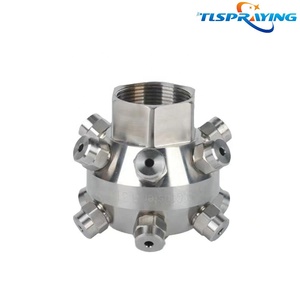 Boquilla giratoria de acero inoxidable de 360 grados, rociador de agua de cono completo de cabezal múltiple para construcción, boquilla de limpieza de tanques de restaurante - Product Image 4