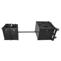 Système de sonorisation colonne à deux voies double simple 10 pouces 18 pouces