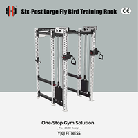 Máquina de entrenamiento funcional profesional personalizada serie REP de seis postes con rack de potencia completo y cable, certificación CE, venta al por mayor a granel