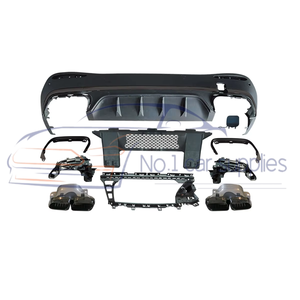 Accessoires de pare-chocs de voiture Diffuseur arrière BENZ X254 <span class=keywords><strong>GLC</strong></span> Upgrade <span class=keywords><strong>63</strong></span> <span class=keywords><strong>AMG</strong></span> avec tuyau pour <span class=keywords><strong>2023</strong></span> +. - Product Image 2