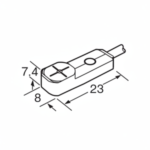 Para PANASONIC Sensor de proximidad inductivo de forma rectangular - Product Image 1