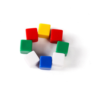 12mm Acrylic Six-<b>Sided</b> Whiteboard Light <b>Board</b> Dice Color Sieve Toy with Logo Printing Teaching Props - Product Image 5