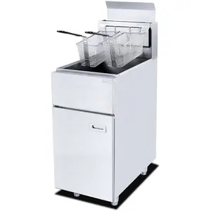 Cuiseur à pâtes à gaz/électrique Four combiné autoportant Cuiseur à pâtes multifonction en acier inoxydable 28L,28L avec armoire, Luxe