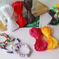 Corde en nylon pour bracelets 1.5mm Nylon soie perles cordon Bracelet fabrication chaîne queue de rat collier lanière bijoux