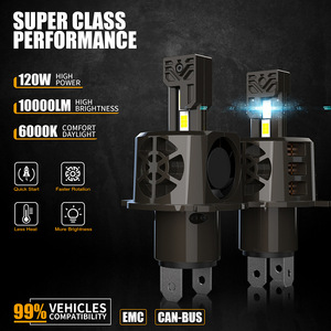 Nouveaux phares avant automobiles Z3 haute puissance LED haute luminosité avec décodage intelligent de contrôle de la température H7H4 9005 - Product Image 3