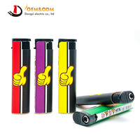 Briquet à gaz électrique coupe-vent rechargeable Dongyi 2025 OEM 81mm pour cigares et cigarettes, personnalisable avec logo