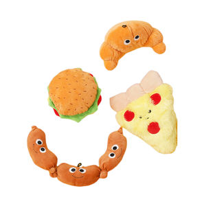 Minerva toptan interaktif köpek ısırma oyuncak Plushy gıda tema gıcırtılı ses parti eğlenceli malzemeleri Bite dayanıklı enerji - Product Image 1