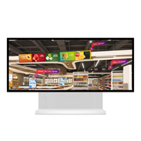 Écran LCD Barre Allongée Ultra 86 pouces 1000 Nits Android Intelligent pour Affichage d'Informations Aéroportuaires et Signalétique de Centre Commercial