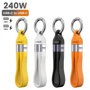 <span class=keywords><strong>C</strong></span>âble <span class=keywords><strong>USB</strong></span> 4.0 <span class=keywords><strong>de</strong></span> 13 cm, portable, avec porte-clés, 0,42 pied, 240 W, 5 A, charge rapide, <span class=keywords><strong>c</strong></span>âble <span class=keywords><strong>USB</strong></span> <span class=keywords><strong>C</strong></span>, transfert <span class=keywords><strong>de</strong></span> données 40 Gbps, affichage vidéo 8K - Product Image 1