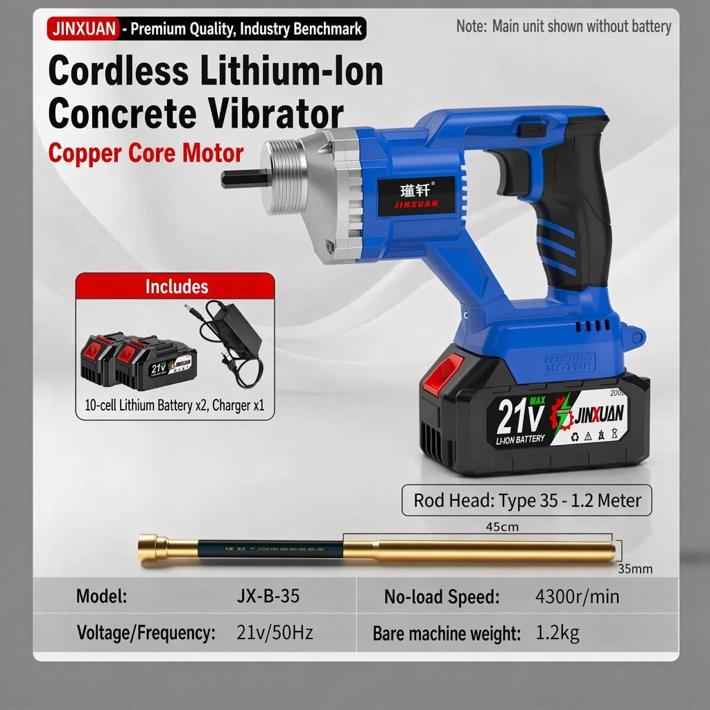 Concrete vibrator+35mm-1.2M
