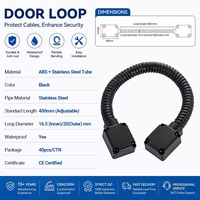 Protector de Cable para Puerta Blindada de Plástico ABS Impermeable Personalizado para Puertas de Madera, Metal y Seguridad, Proveedor OEM