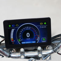 Dashboard LCD TFT Warna Penuh untuk Motor Naked dengan Speedometer, Tachometer, Temperatur Air, dan Tampilan Gigi 1-6