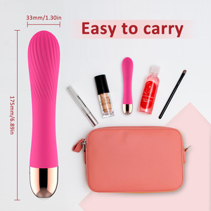10 Rechargeable Silicone <b>Vibrator</b> 10 <b>Vibration</b> Modes 60dB Noise Level Threaded AV Design 100% Waterproof for Women - Product Image 5