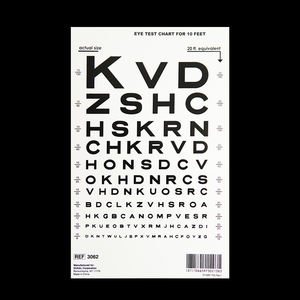 แผ่นทดสอบสายตาแบบแคนวาส ยี่ห้อ SHIHAI คุณภาพสูง สีขาว สำหรับทุกเพศทุกวัย - Product Image 1