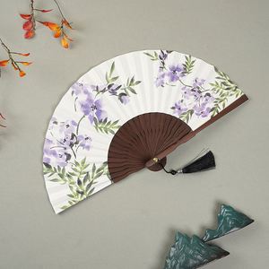 Abanicos de Mano de Bambú con Borlas y Flores Pintadas, Estilo Vintage 2026, Ecológicos, Regalo Empresarial, Souvenir Promocional Likewinner - Product Image 6
