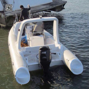 Goboat RIB580 5.8M 19 pieds Goethe Sport Fishing <span class=keywords><strong>Bateau</strong></span> pneumatique <span class=keywords><strong>semi</strong></span>-<span class=keywords><strong>rigide</strong></span> <span class=keywords><strong>de</strong></span> luxe avec moteur hors-bord <span class=keywords><strong>de</strong></span> 115 CV à vendre RIB580B - Product Image 5