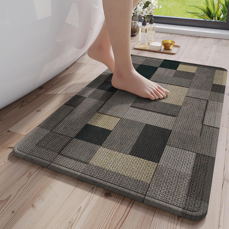 Base de goma de cáñamo Sally - gris ladrillo cuadrado en forma de cruz