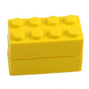 Juego de 4 Bloques de Construcción de PU con Logotipo Personalizado, Juguete Antiestrés Promocional - Product Image 3