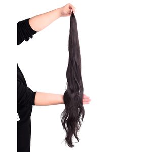 Clip lunga nell'estensione dei capelli sintetici coda di cavallo coda di cavallo arricciata coda di cavallo onda parrucchino coda di capelli piccolo Pony - Product Image 4