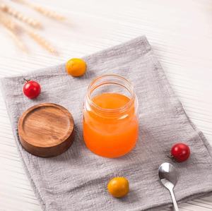 Stoples Madu Borosilikat Ukuran Berbeda Jelas 125Ml 4Oz Kaca dengan Kayu Bambu Dapur Botol Penyimpanan Makanan & Guci - Product Image 4