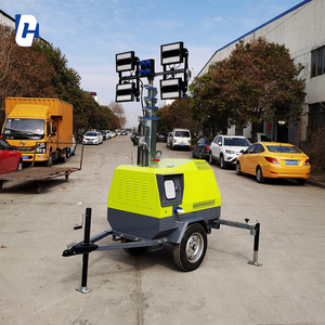 Thủy lực 5-9m chiếu sáng di động tháp với ổn định bền dẫn hệ thống cho worksite chiếu sáng - Product Image 4