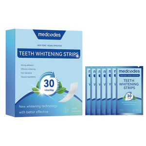 28/42/56 şeritler özel etiket Premium etkili lekeleri kaldırmak olmayan peroksit toksik olmayan Vegan nane beyazlatma diş şeritleri - Product Image 1