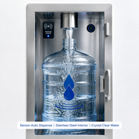 Mesin Dispenser Air Stainless Steel YIMEIYUAN dengan Pemurnian Reverse Osmosis, Sanitasi UV, Pembersihan Otomatis, dan Layar LED