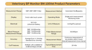 Tensiomètre vétérinaire, gestion multi-utilisateurs, écran tactile 5 pouces pour animaux de grande et petite taille, testeur NIBP pour animaux de compagnie - Product Image 6