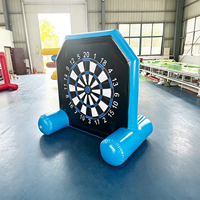 JUNAO Cible de fléchettes géante gonflable pour le football, pour enfants, intérieur/extérieur, fêtes, team building, parcs d'attractions