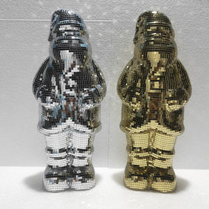 Bola <span class=keywords><strong>de</strong></span> Discoteca Irrompible <span class=keywords><strong>de</strong></span> PET Chuang <span class=keywords><strong>De</strong></span>, Decoración Navideña <span class=keywords><strong>de</strong></span> Papá Noel, Brillante y Colorida para Mesa <span class=keywords><strong>de</strong></span> Navidad - Product Image 4