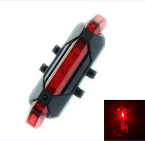 Étanche rouge blanc bleu LED se monte <span class=keywords><strong>sur</strong></span> le guidon arrière lampe de poche extérieure éclairage de vélo USB Rechargeable feux arrière de vélo - Product Image 6
