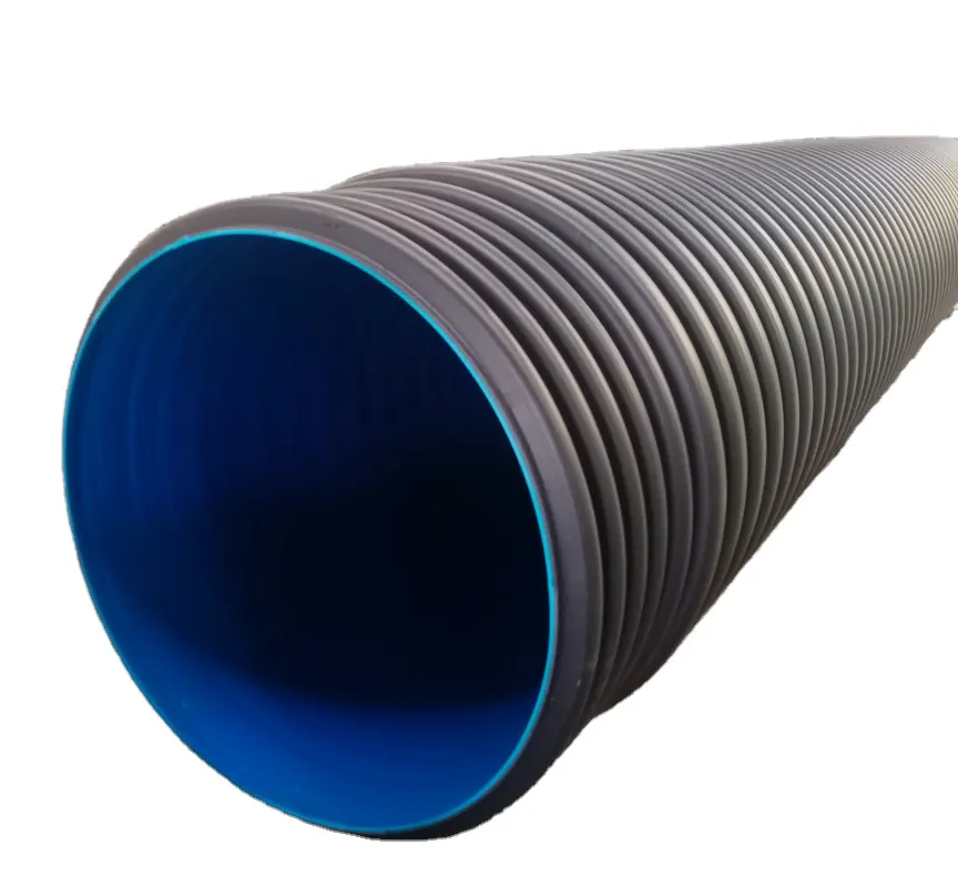 600mm hdpe corrugated pipe price inch drainage pipe