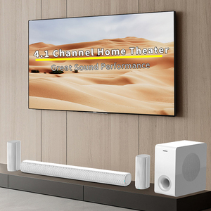 Barre de son détachable 4.1 canaux pour Smart TV, barre de son 120W avec caisson de basses, avec basses profondes et amplification du volume et <span class=keywords><strong>3</strong></span> modes d'égalisation - Product Image 2