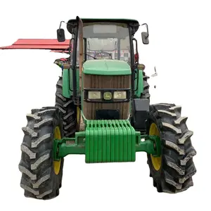 Máquinas para equipamentos agrícolas JD1204 Trator agrícola usado john deeIe 120hp 4X4WD Motores de tratores à venda