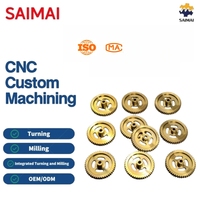 Pemesinan Presisi, Part Pemesinan CNC Custom, Roda Gigi Kuningan, Manufaktur, Layanan Pemesinan CNC, Part Jam Tangan, Perangkat Keras Logam, OEM