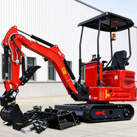 Pengiriman Gratis Desain Baru Mini Excavator Cina 1 Ton Penggali Mikro Kecil 2 Ton CE EPA Euro 5 Mesin Kubota Excavator untuk dijual