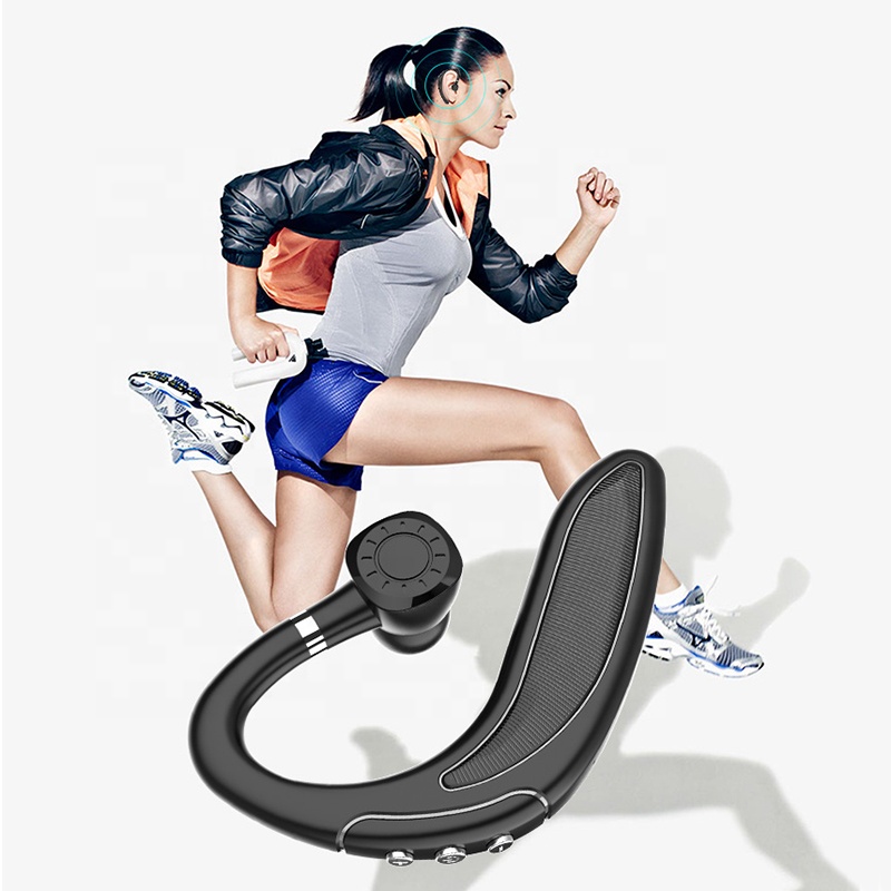 Беспроводная гарнитура с одним крючком, наушники-вкладыши, Спортивная стереогарнитура в деловом стиле