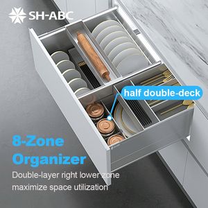 Étagère de cuisine électrique relevable et abaisseable pour meuble, panier coulissant électrique pour cuisine - Product Image 6