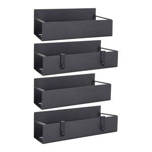 Ensemble d'étagères magnétiques pour épices de qualité supérieure, lot de 4, organisateur de rangement pour épices magnétique, organisateur de rangement pour épices sur le côté du réfrigérateur - Product Image 4