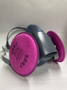 Pabrik langsung 7502 Set masker <span class=keywords><strong>Gas</strong></span> setengah wajah Respirator Kimia dengan filter ganda terbuat dari silikon - Product Image 2