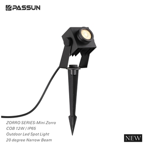 Đèn sân vườn nhôm đen hiện đại 2*12W, chống nước IP65, đèn pha ngoài trời - Product Image 3