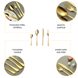 Beeman Restaurant Dinner Christmas Wedding Party Set di stoviglie di lusso in acciaio inossidabile - Product Image 4