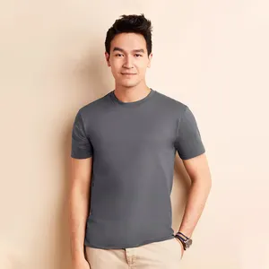 AI-MICH 100% Organic Cotton Plain Polyester T Shirt Classic Short Sleeve Casual Men'S T-Shirt Customized Polyester T Shirt