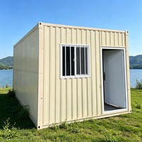 Casa Contenedor Prefabricada Desmontable a Prueba de Humedad, Venta al Por Mayor de Fábrica, Ventana Grande, Contenedor Corrugado, Alojamiento Temporal