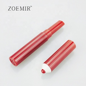 Mỹ Phẩm Son Môi Thiết Kế Bút Ống Màu Đỏ Trắng Dài Mỏng Lip Balm <span class=keywords><strong>Container</strong></span> Với Logo Cho Trang Điểm Bao Bì - Product Image 3
