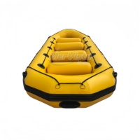 Bateau de rivière gonflable pas cher de 480 cm, robuste, à double fond, pour 11 personnes, avec casques et pagaies