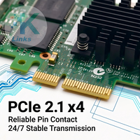 I350-T4V2 I350T4V2 para Intel, Adaptador de Servidor Ethernet RJ-45 1GbE de 4 Puertos BASE-T, Tarjeta de Interfaz de Red PCI-E 2.1x4, Garantía de 3 Años
