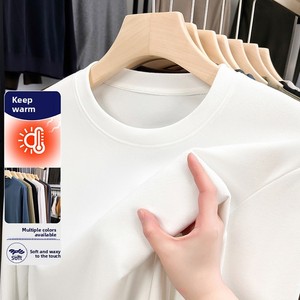 <span class=keywords><strong>เสื้อ</strong></span>สเวตเตอร์ลำลองผ้าฟลีซสองด้านแบบใหม่สำหรับผู้ชาย คอปก ทรงวัยรุ่น สีพื้น อุ่นสบาย แขนยาว ไม่ต้องรีด - Product Image 4