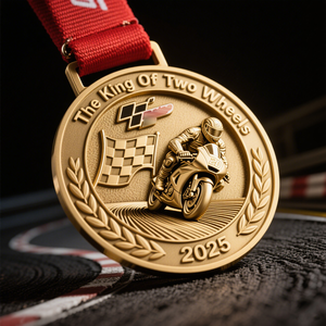 Medallas Personalizadas para Campeonatos de Automovilismo, Eventos de Carreras, Chapadas <span class=keywords><strong>en</strong></span> Oro, Plata y Cobre, Fundición Ecológica, Logros de Competición - Product Image 2